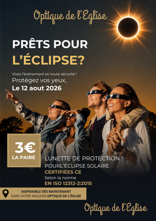 Vente lunettes pour observation éclipse