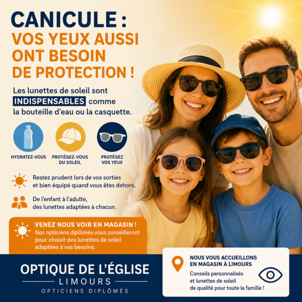 Canicule protégez aussi vos yeux