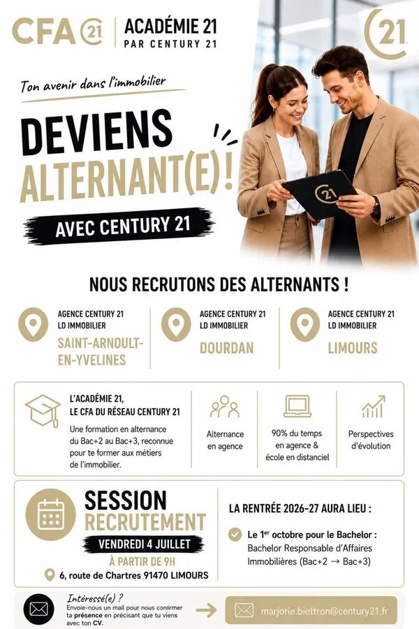 ENVIE DE FAIRE CARRIÈRE DANS L'IMMOBILIER ?