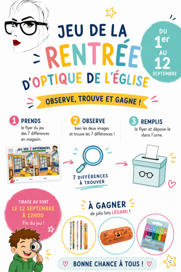 Jeu de la rentrée spécial enfant